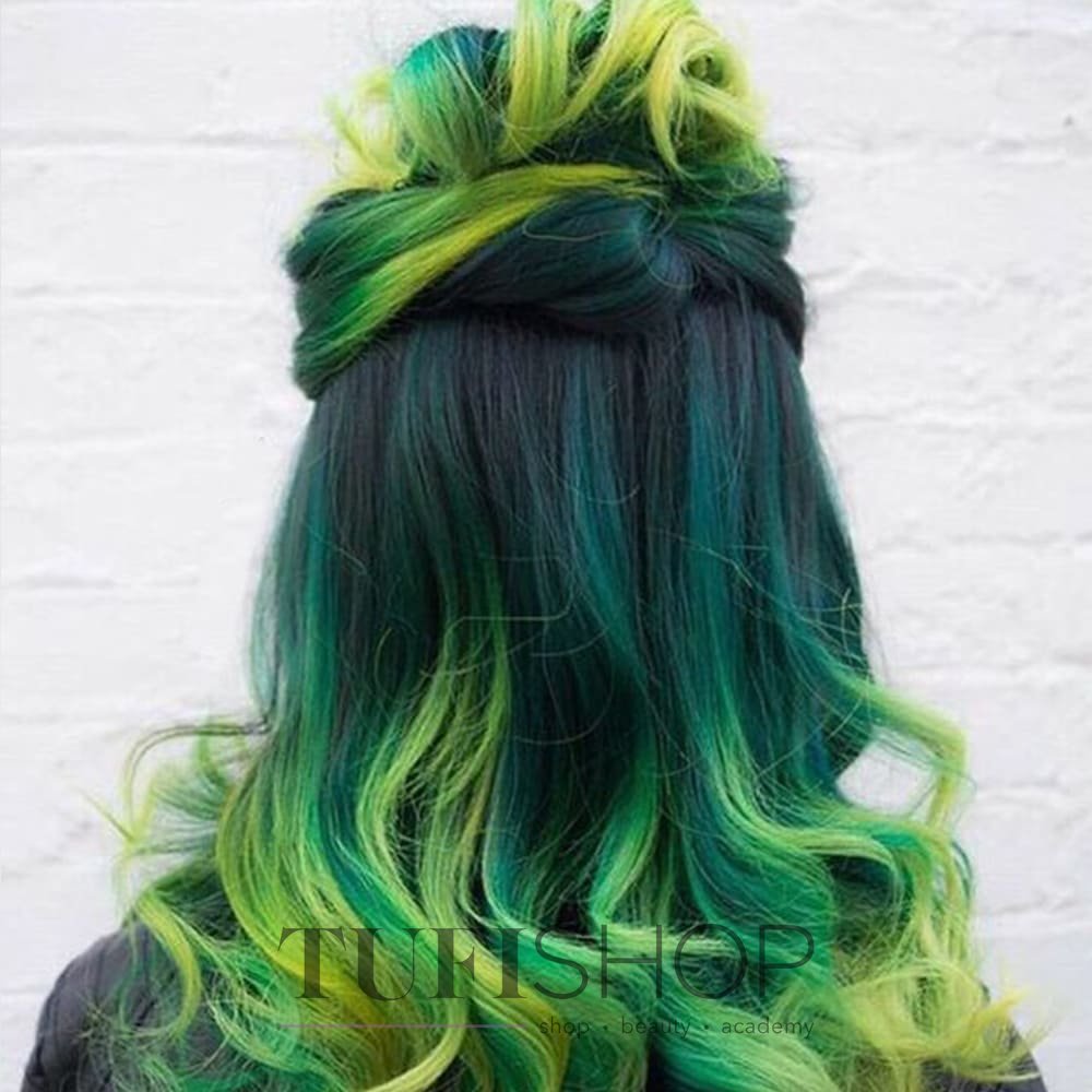 Зеленые Голубые Волосы Фото