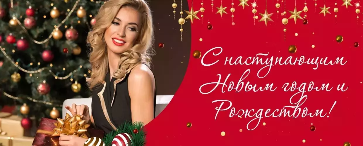 С наступающим Новым годом и Рождеством Христовым!
