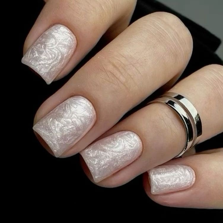 beautiful nude manicure
