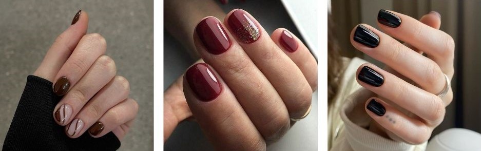 nude short nail manicure