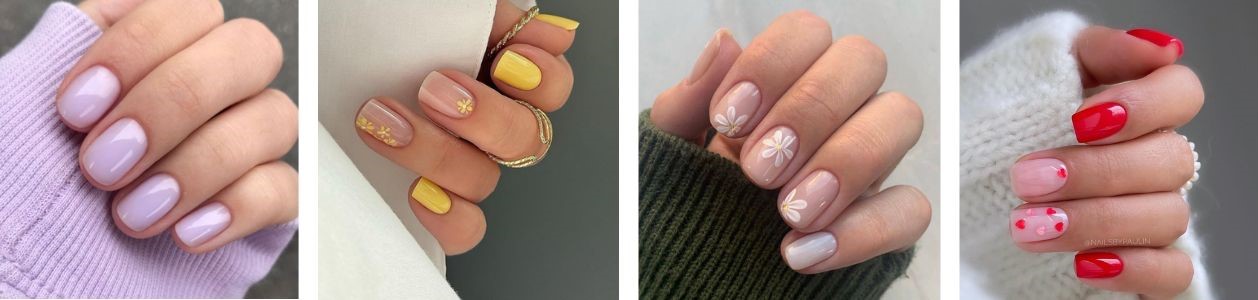 short nail manicure photos