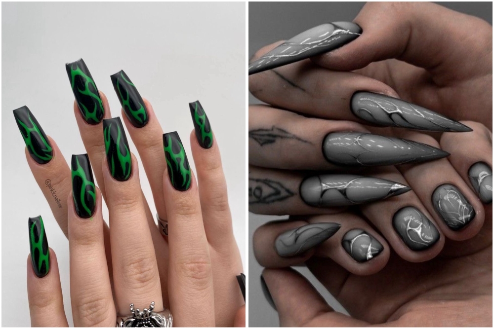 Maniküre zu Halloween