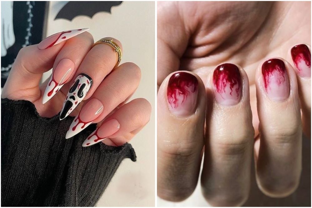 gruselige Maniküre zu Halloween