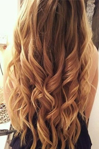curls with a cone curling iron