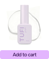 Glossy gel polish top TUFI profi UltraGloss No Wipe Top without UV-filters