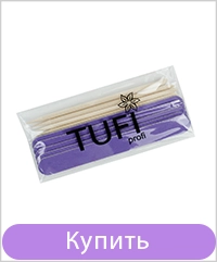Набор одноразовый TUFI profi Пилка для ногтей 180/240 грит и Апельсиновые палочки 5 шт (0195330)