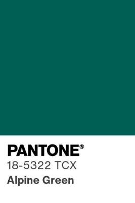 pantone alpine green