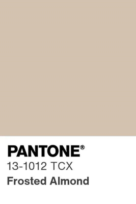 pantone frosted almond