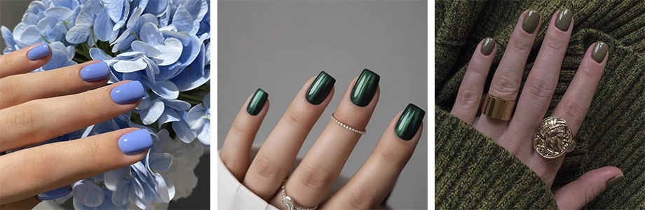 light manicure for short nails