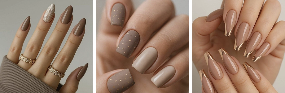 elegant red manicure for square nails