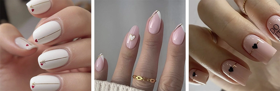 маникюр на день святого валентина