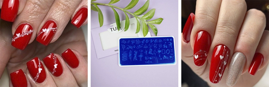 модный маникюр на день святого валентина