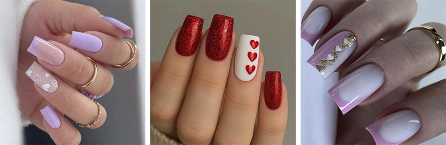 ногти на 14 февраля