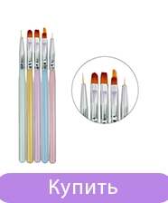 Набір для арт-дизайну нігтів TUFI profi Пензлики 5 шт (0289366)
