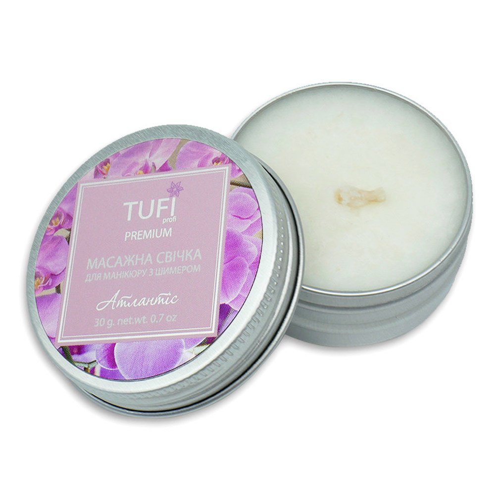 Массажная Spa-свеча для рук TUFI profi Атлантис С Шиммером 30 г (0097227)