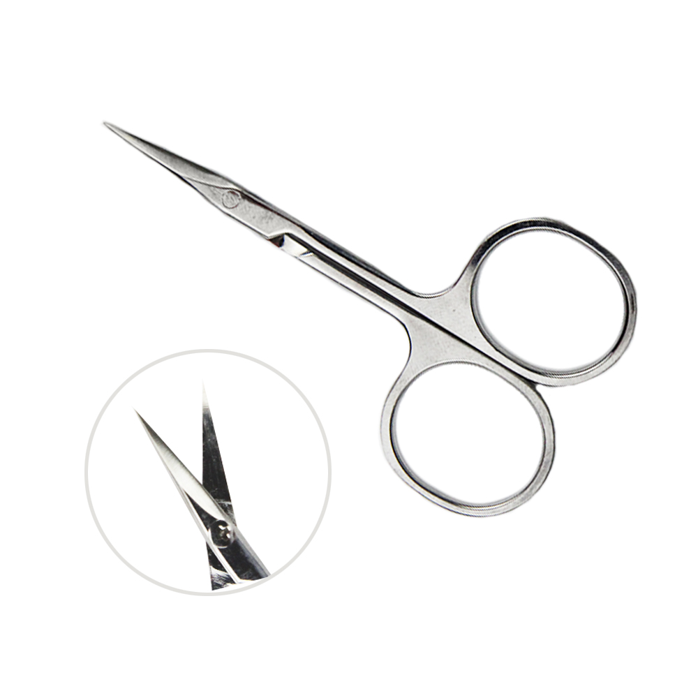 Manicure cuticle scissors TUFI profi PREMIUM Н-100 silver 25 mm (0097213)