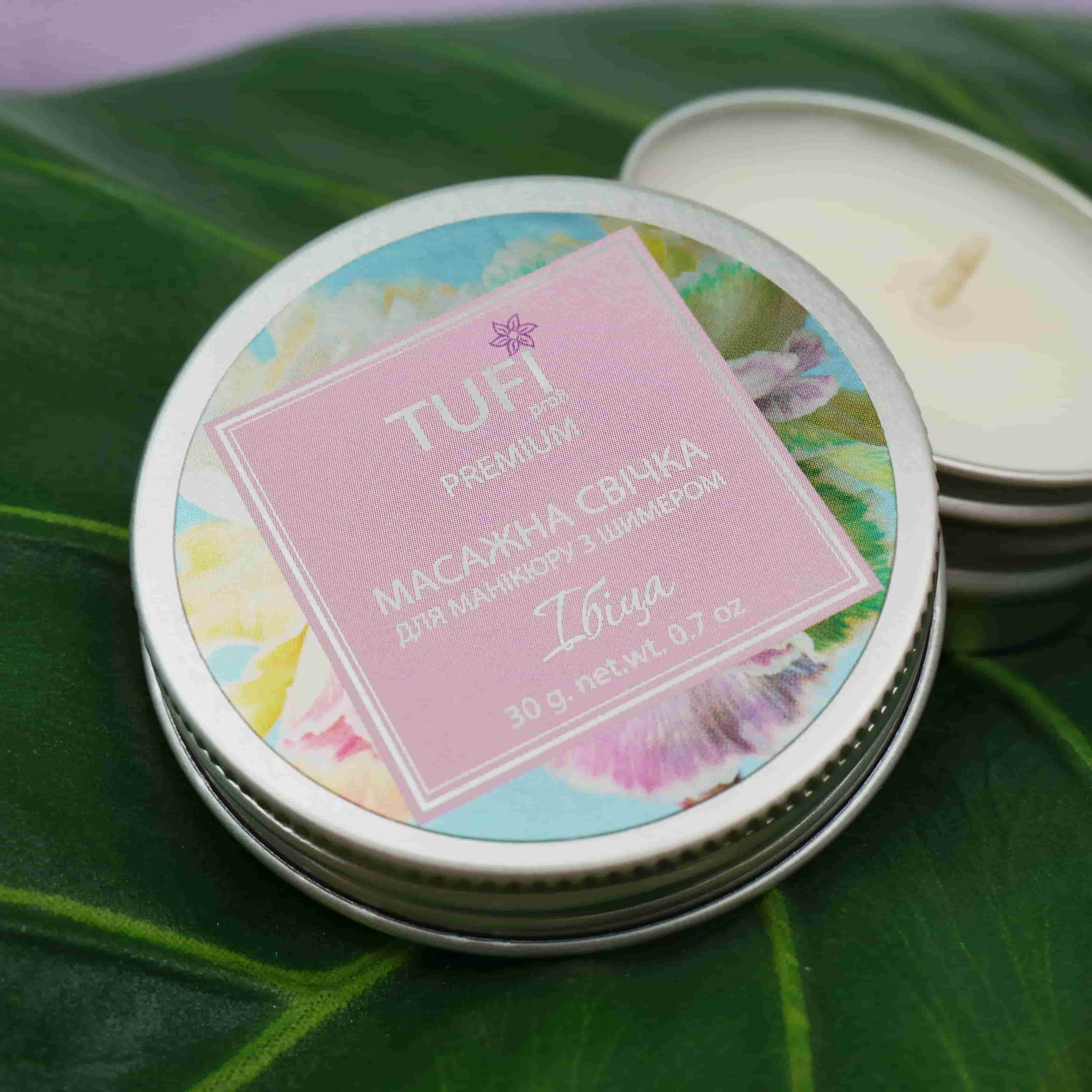Массажная Spa-свеча для рук TUFI profi Ибица С Шиммером 30 г (0097226)