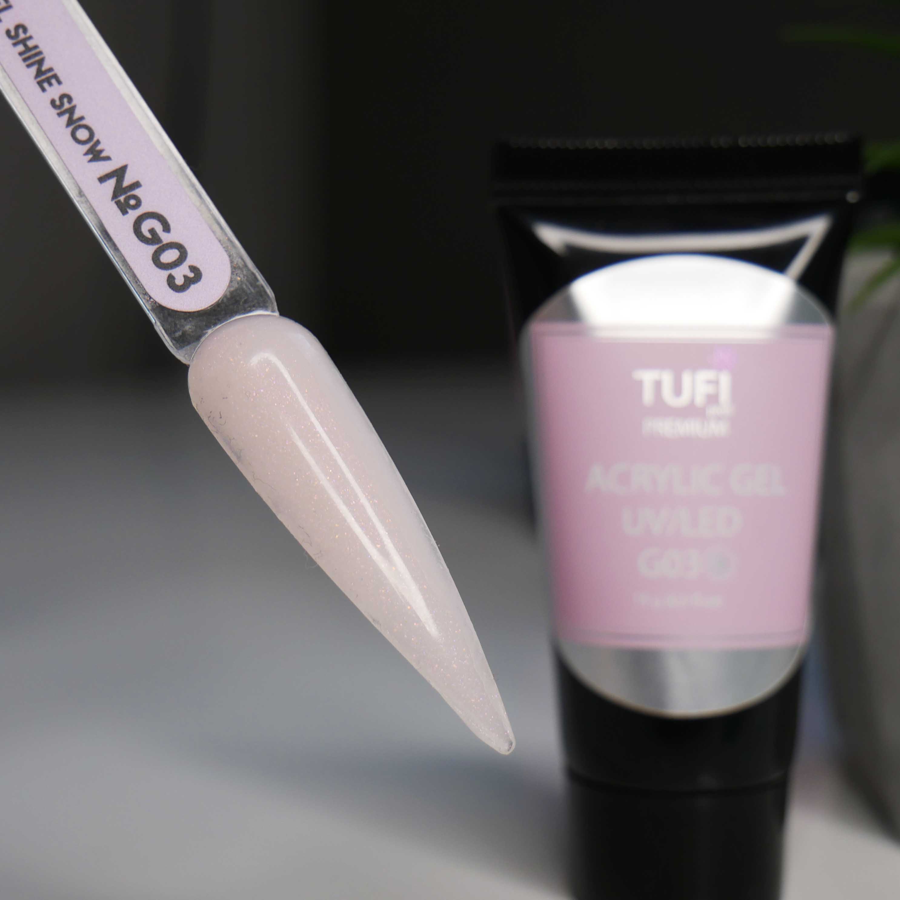 Акригель TUFI profi PREMIUM G03 Сияние Снега 15 г (0098914)