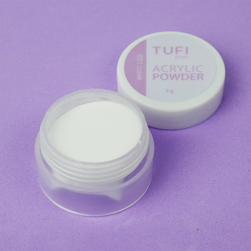 Акрилова пудра TUFI profi 001 Прозора 3 г (0099058)