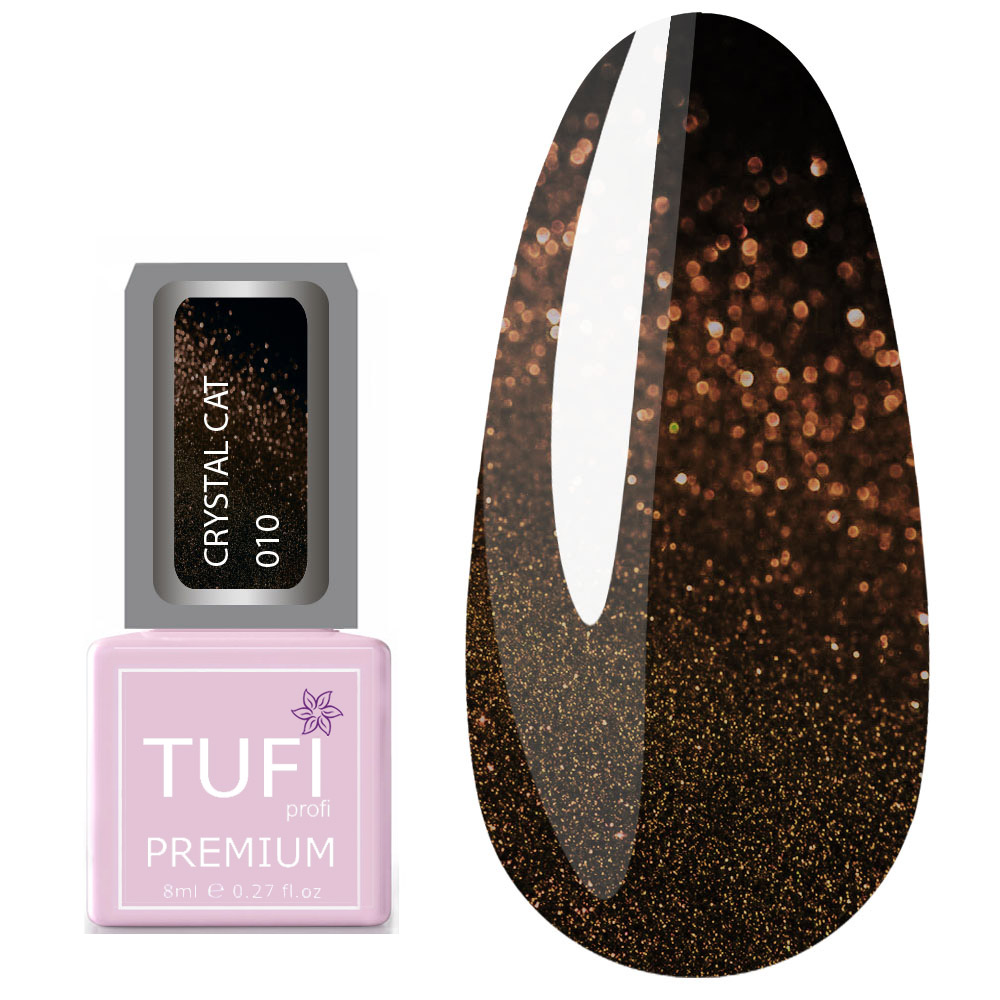 Гель-лак TUFI profi CRYSTAL CAT 10 Топаз 8 мл (0100517)