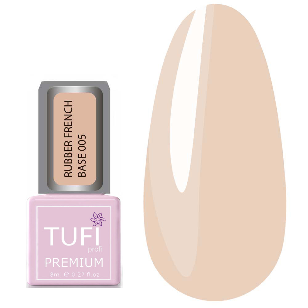 TUFI profi  PREMIUM  RUBBER FRENCH BASE 005 Sweet nougat 8 ml (0100363)