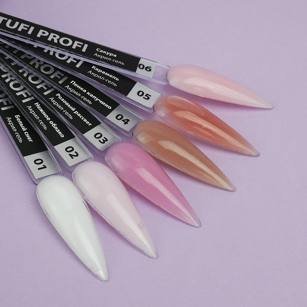 Acrylic gel TUFI profi  PREMIUM  04  Cappuccino foam15 g (0098911)