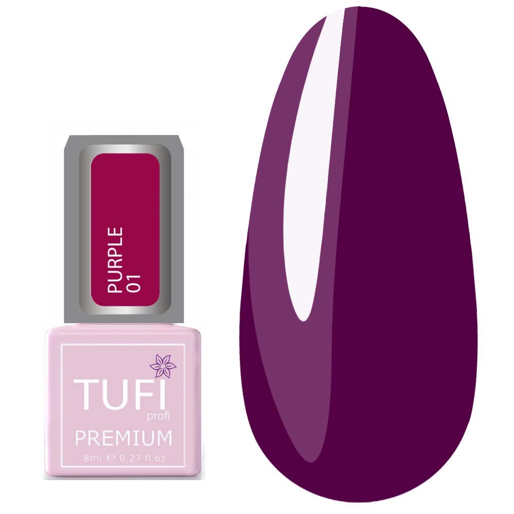 Гель-лак TUFI profi PURPLE 01 Марсала 8 мл (0102493)