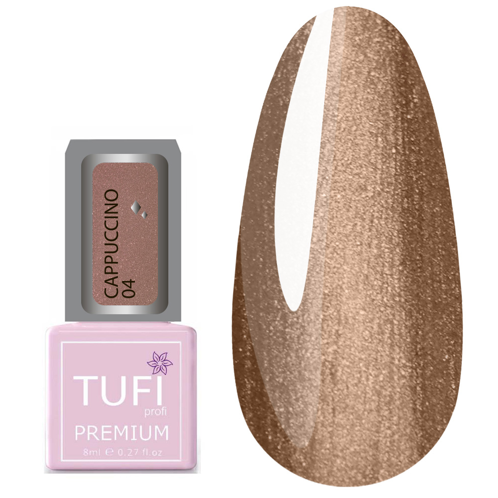 Гель-лак TUFI profi CAPPUCCINO 04 Медный 8 мл (0102586)