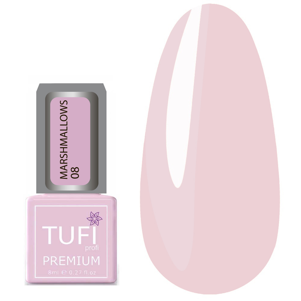 Гель-лак TUFI profi MARSHMALLOWS 08 Светло-розовый 8 мл (0102485)