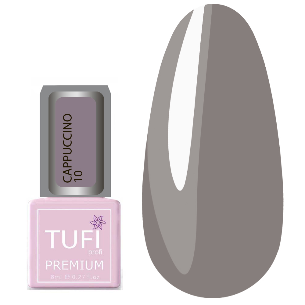 Гель-лак TUFI profi CAPPUCCINO 10 Тёплый тауп 8 мл (0102592)