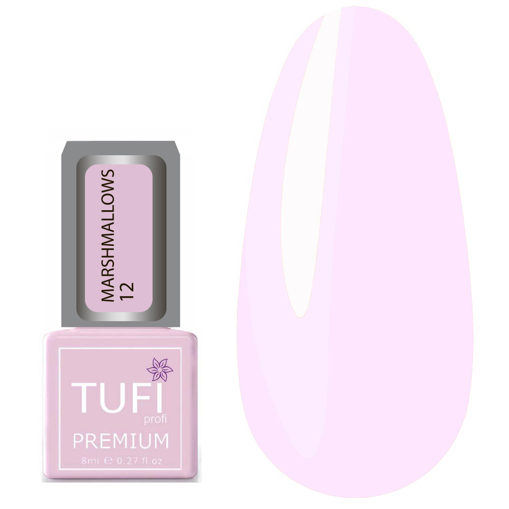 Гель-лак TUFI profi MARSHMALLOWS 12 Айвори 8 мл (0102489)