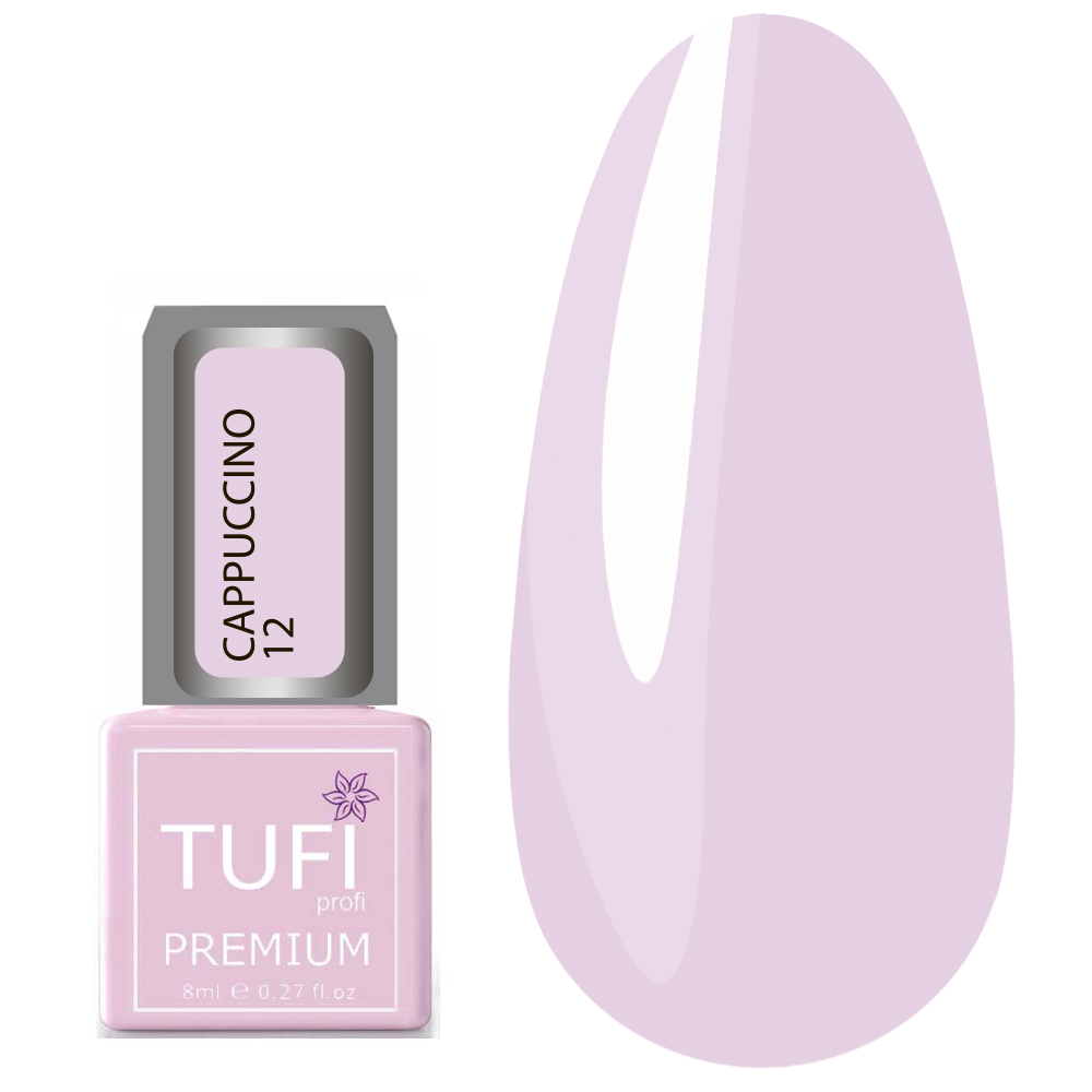 Гель-лак TUFI profi CAPPUCCINO 12 Белое какао 8 мл (0102594)