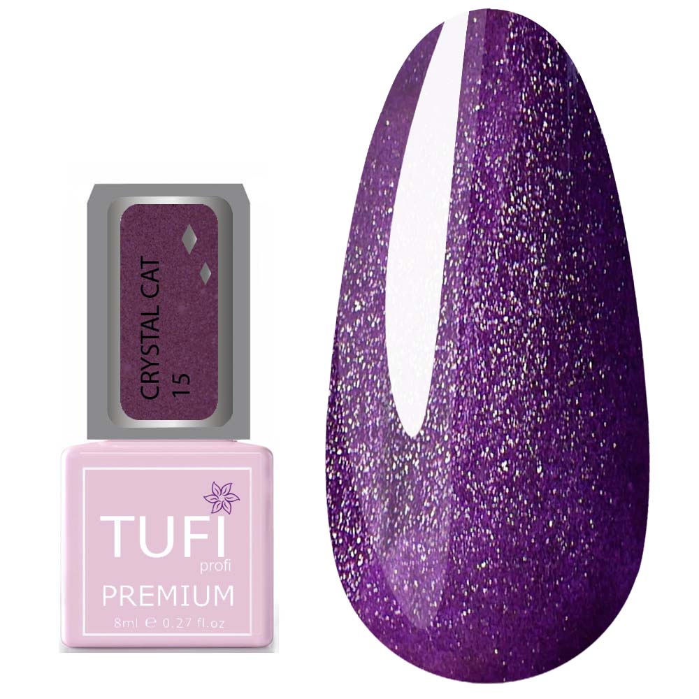 Гель-лак TUFI profi CRYSTAL CAT 15 Око ідола 8 мл (0103072)
