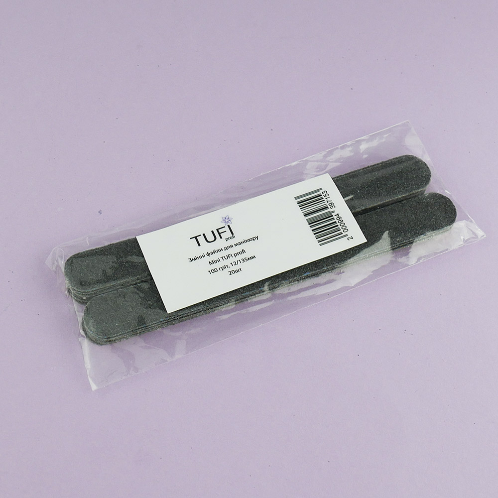 Сменные файлы TUFI profi Mini 100 грит 12/135 мм 20 шт (0102441)