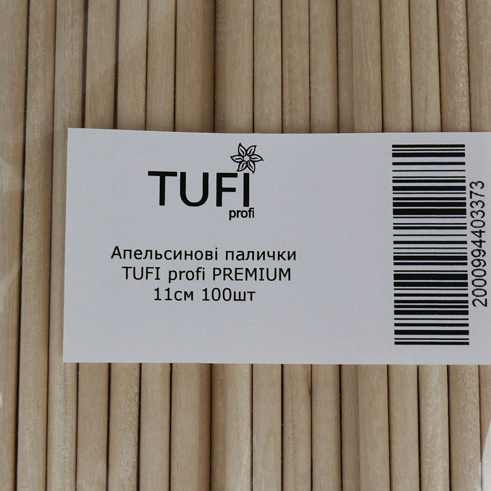 Апельсиновые палочки TUFI profi 11 см 100 шт (0104161)