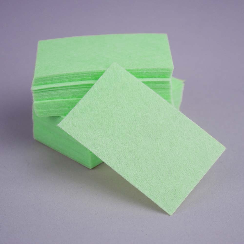 Lint-free napkins TUFI Profi PREMIUM light green 4х6 сm 540 pcs (0104420)