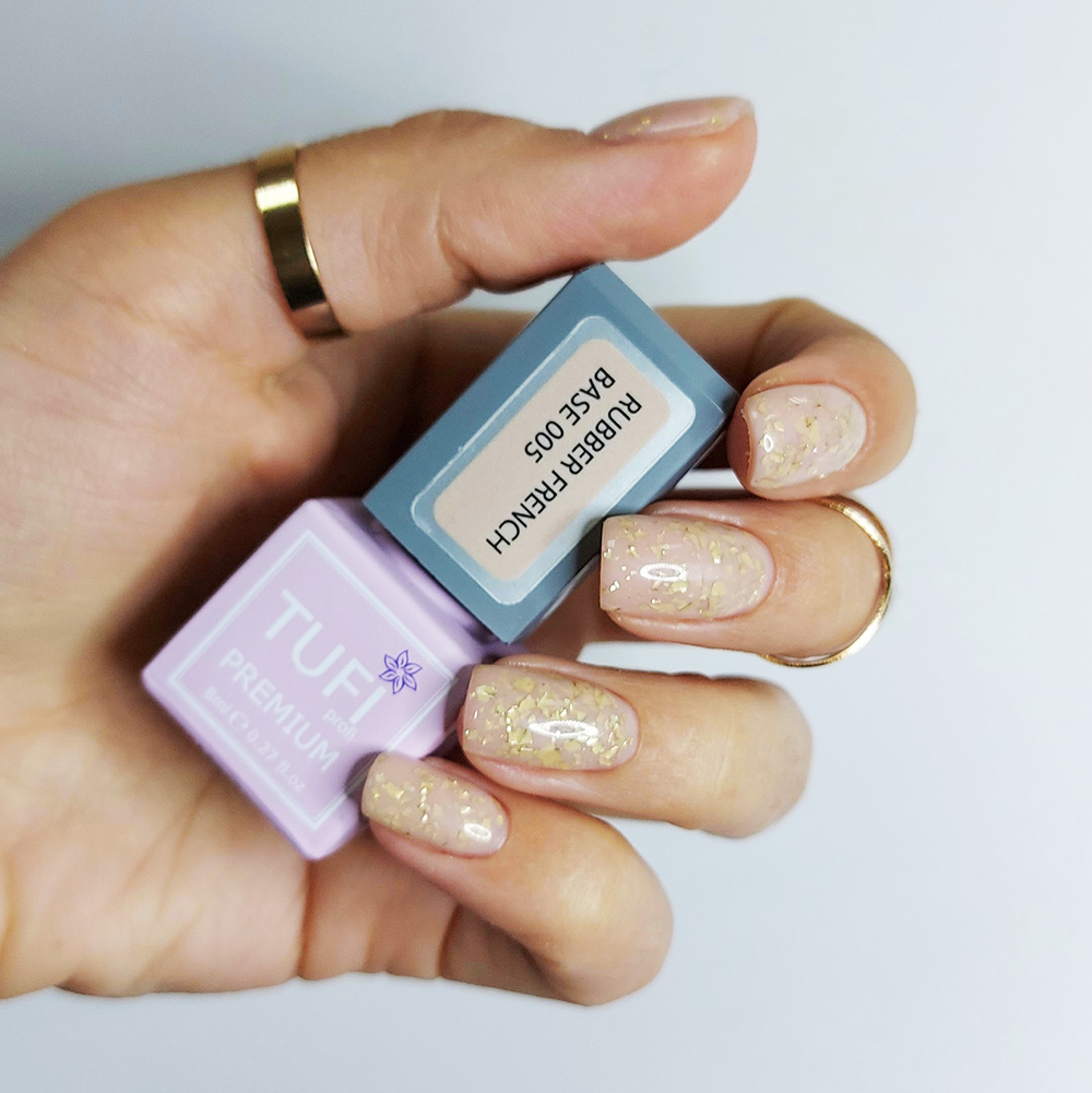 TUFI profi  PREMIUM  RUBBER FRENCH BASE 005 Sweet nougat 8 ml (0100363)