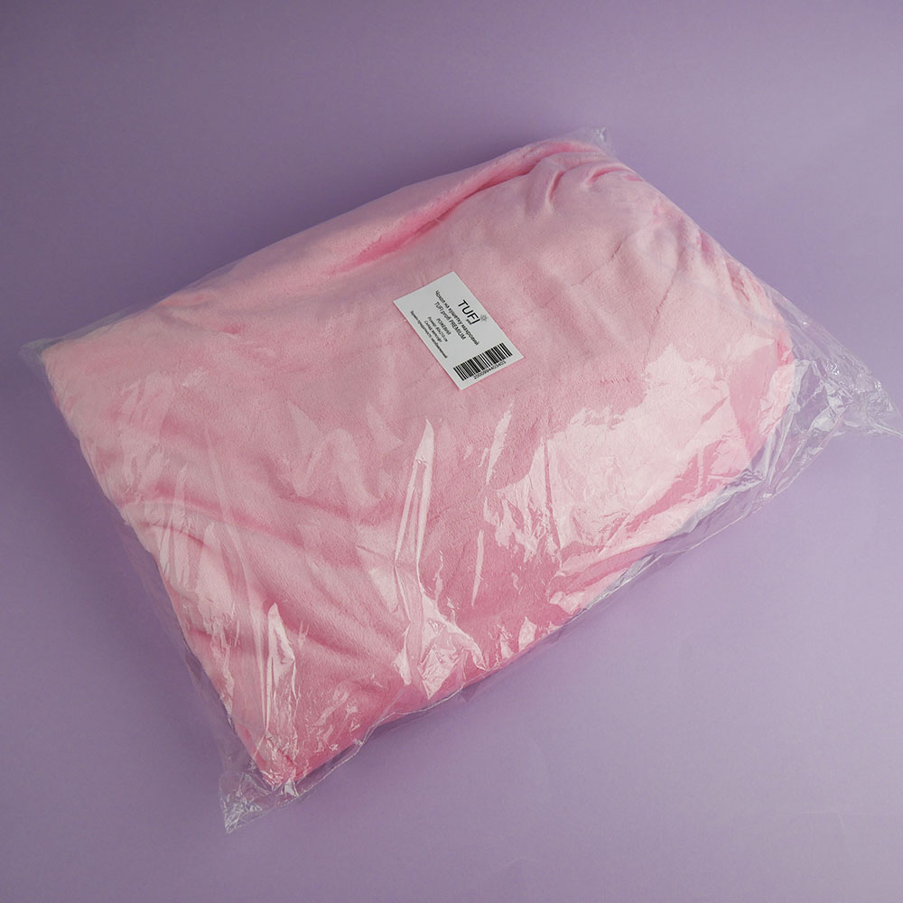 Чохол на кушетку TUFI profi Terry Velsoft Рожевий 80x210 cm (0104258)