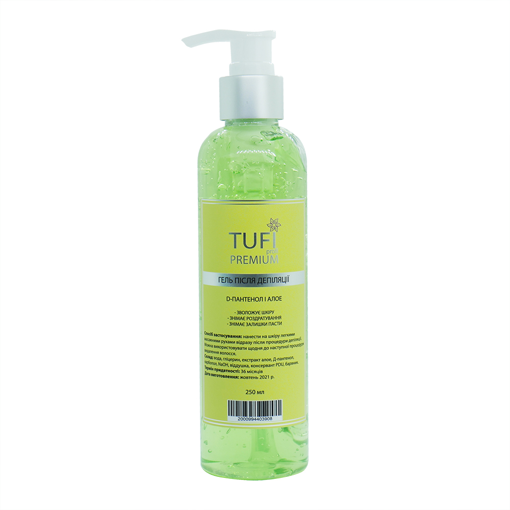 Гель после депиляции TUFI profi D-Пантенол и Алое 250 мл (0104347)