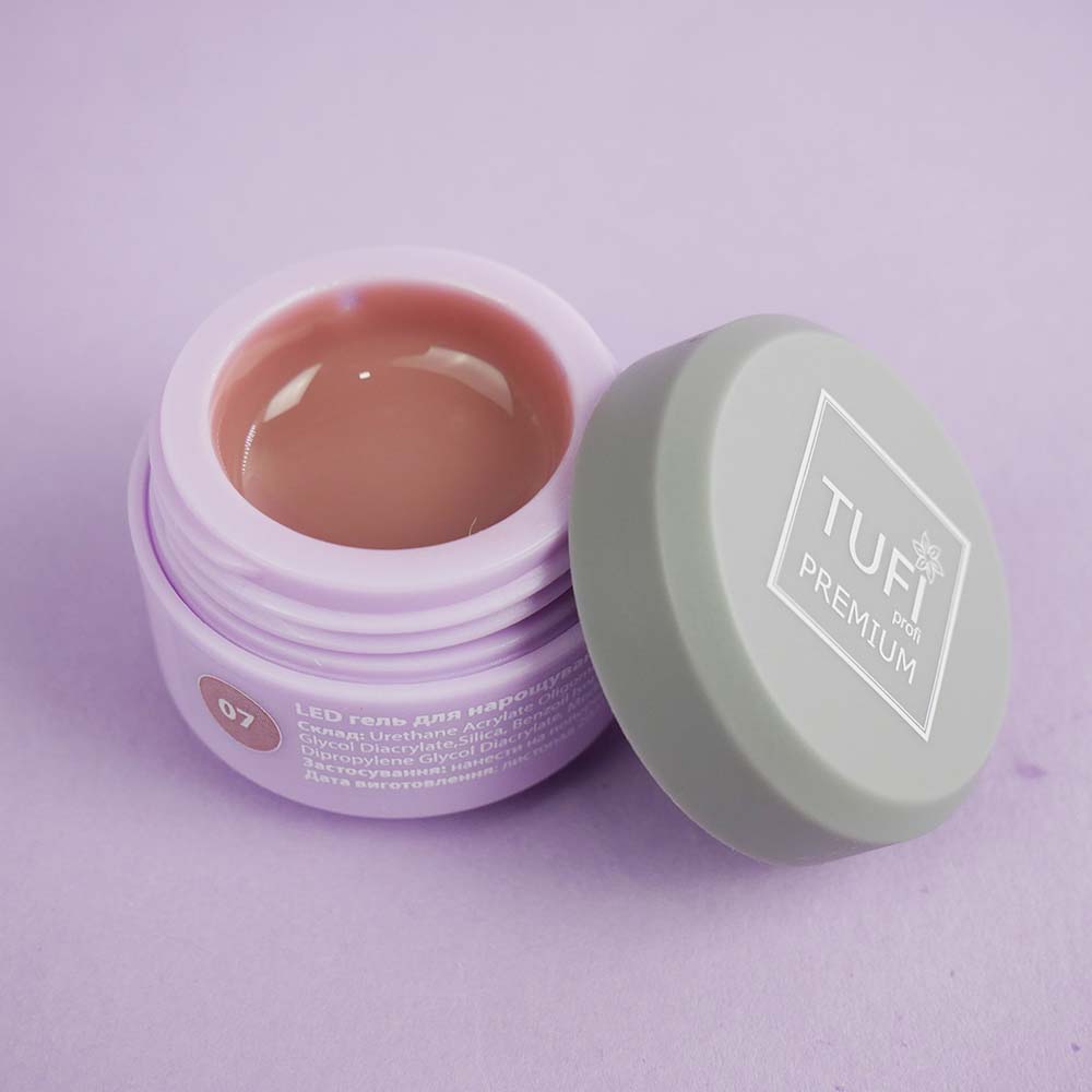 Гель для нарощування TUFI profi LED GEL 07 Berry 5 г (0105842)