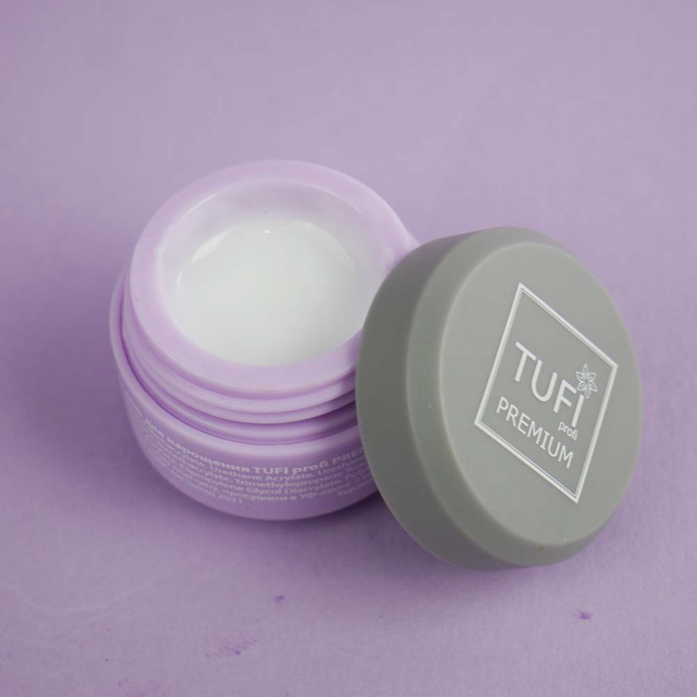 Гель для наращивания TUFI profi UV/LED GEL 01 White Crystal 5 г (0105856)