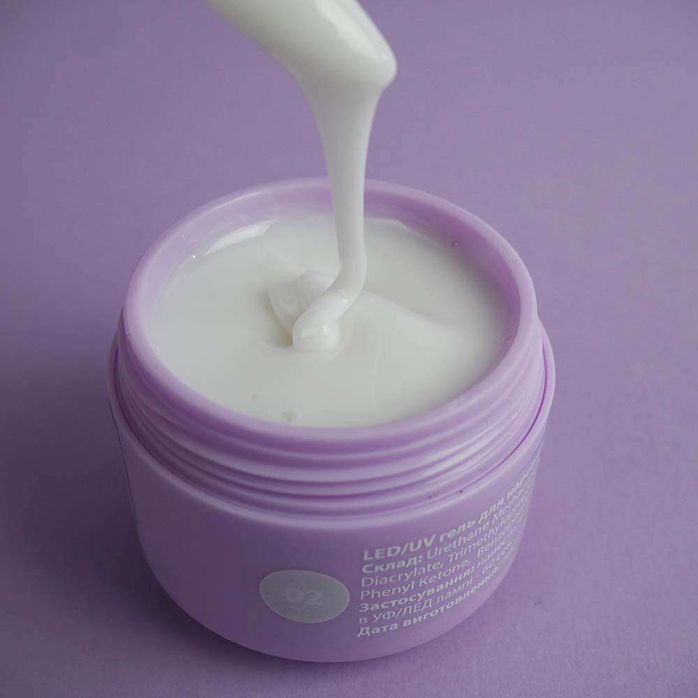 Гель для наращивания TUFI profi UV/LED GEL 02 Milk 30 г (0105858)