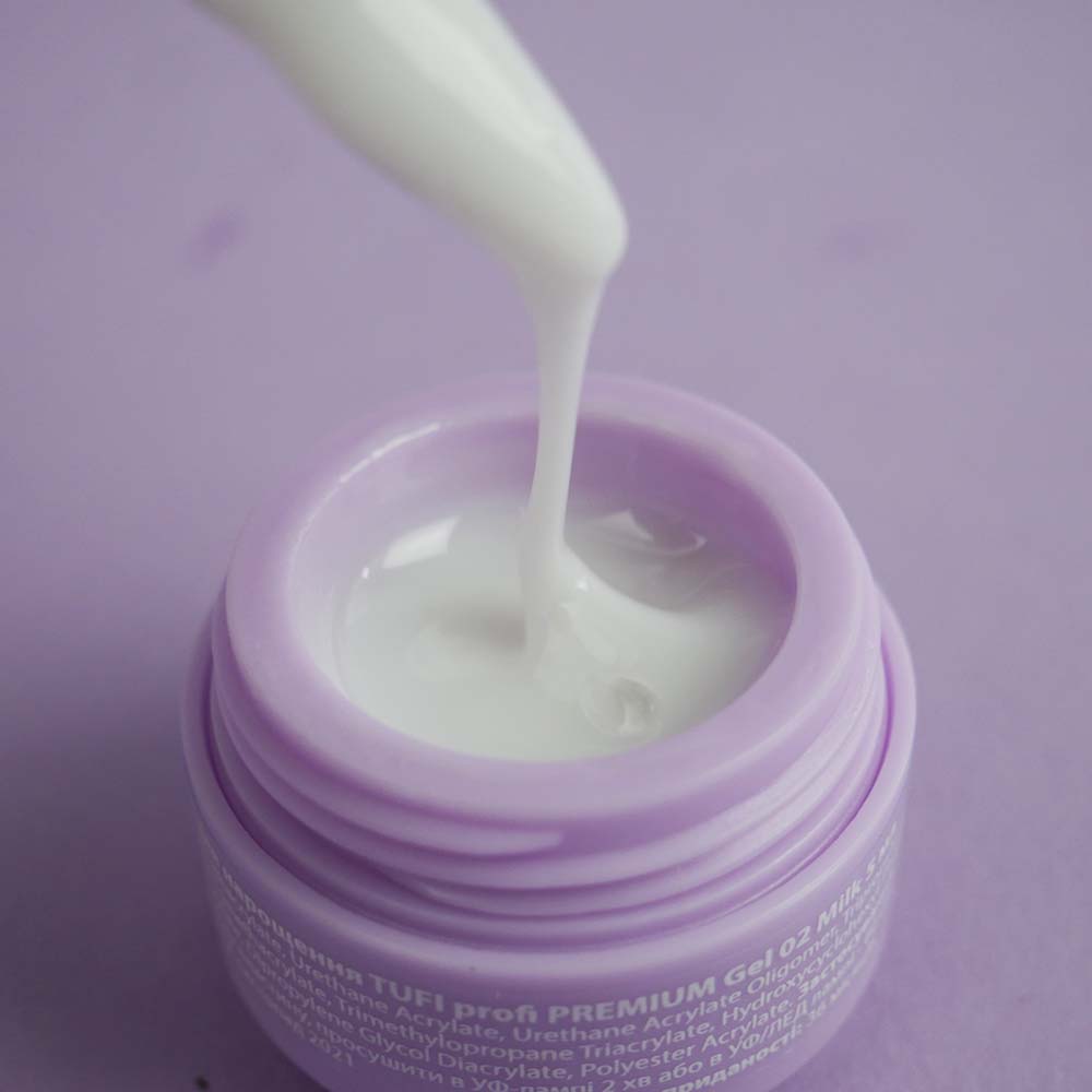 Гель для наращивания TUFI profi UV/LED GEL 02 Milk 5 г (0105860)
