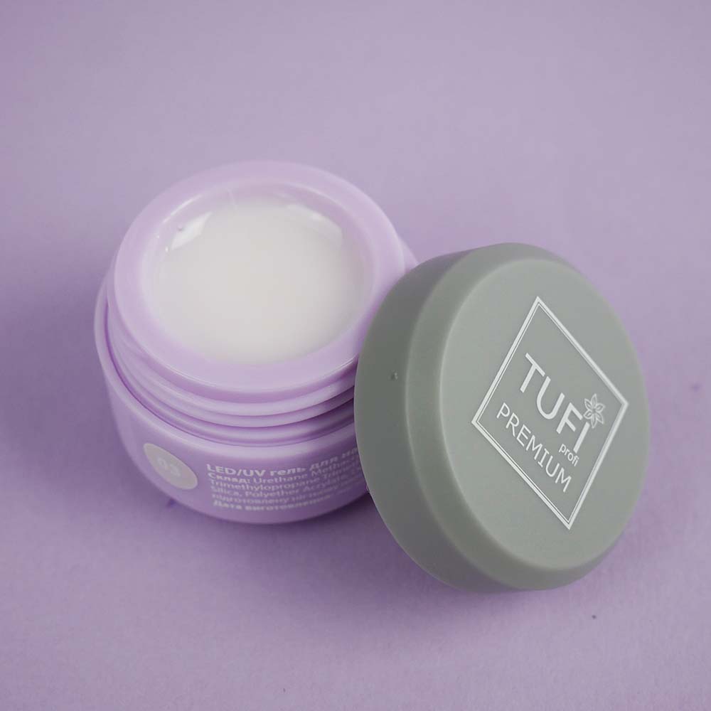 Гель для наращивания TUFI profi UV/LED GEL 03 Baby Milk 5 г (0105861)