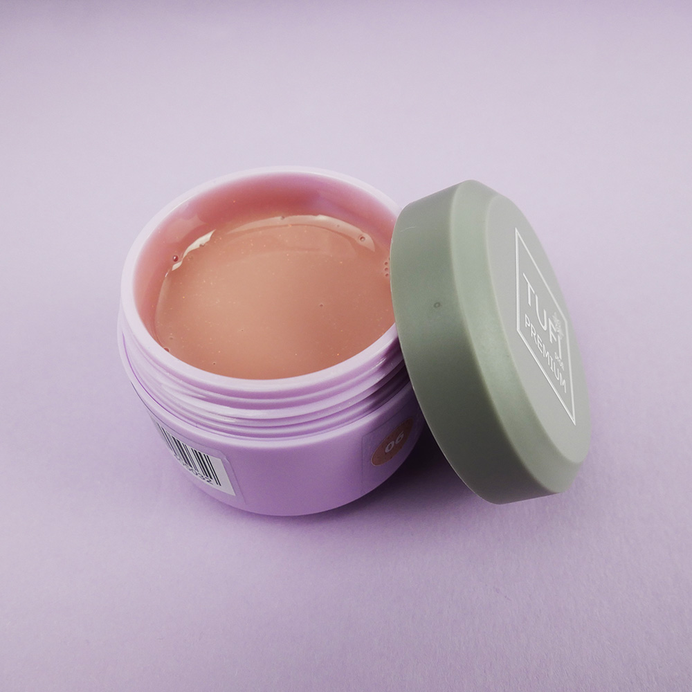Гель для нарощування TUFI profi UV/LED GEL 06 Shine Peach з шимером30 г (0105912)