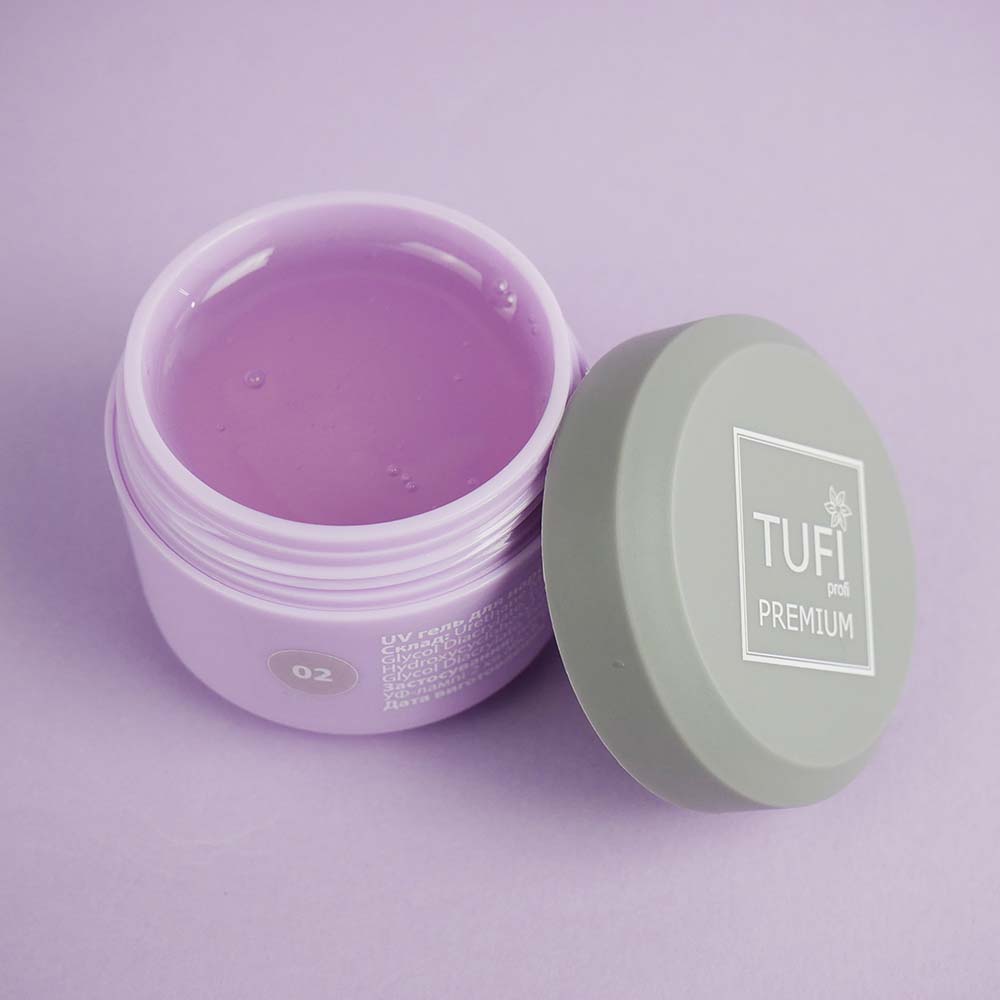 Гель для наращивания TUFI profi PREMIUM GEL 02 Pink 15 г (0105927)