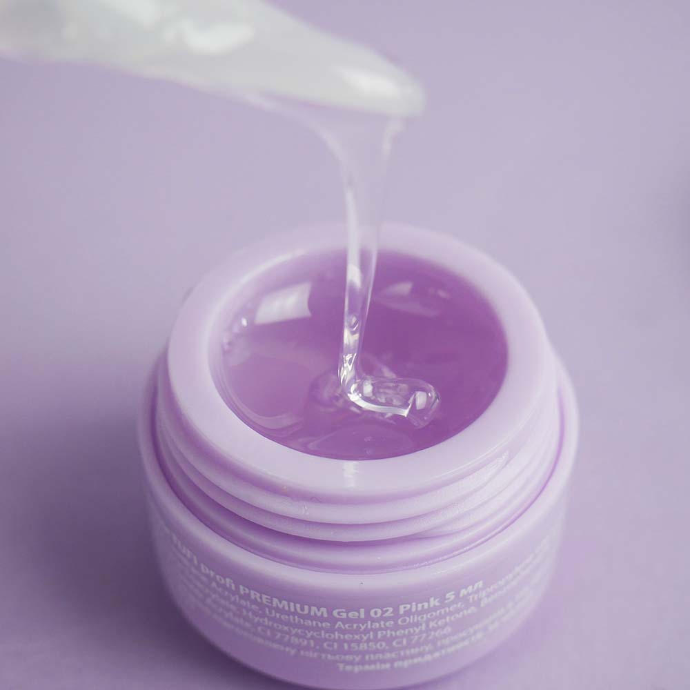 Гель для наращивания TUFI profi PREMIUM GEL 02 Pink 5 г (0105928)