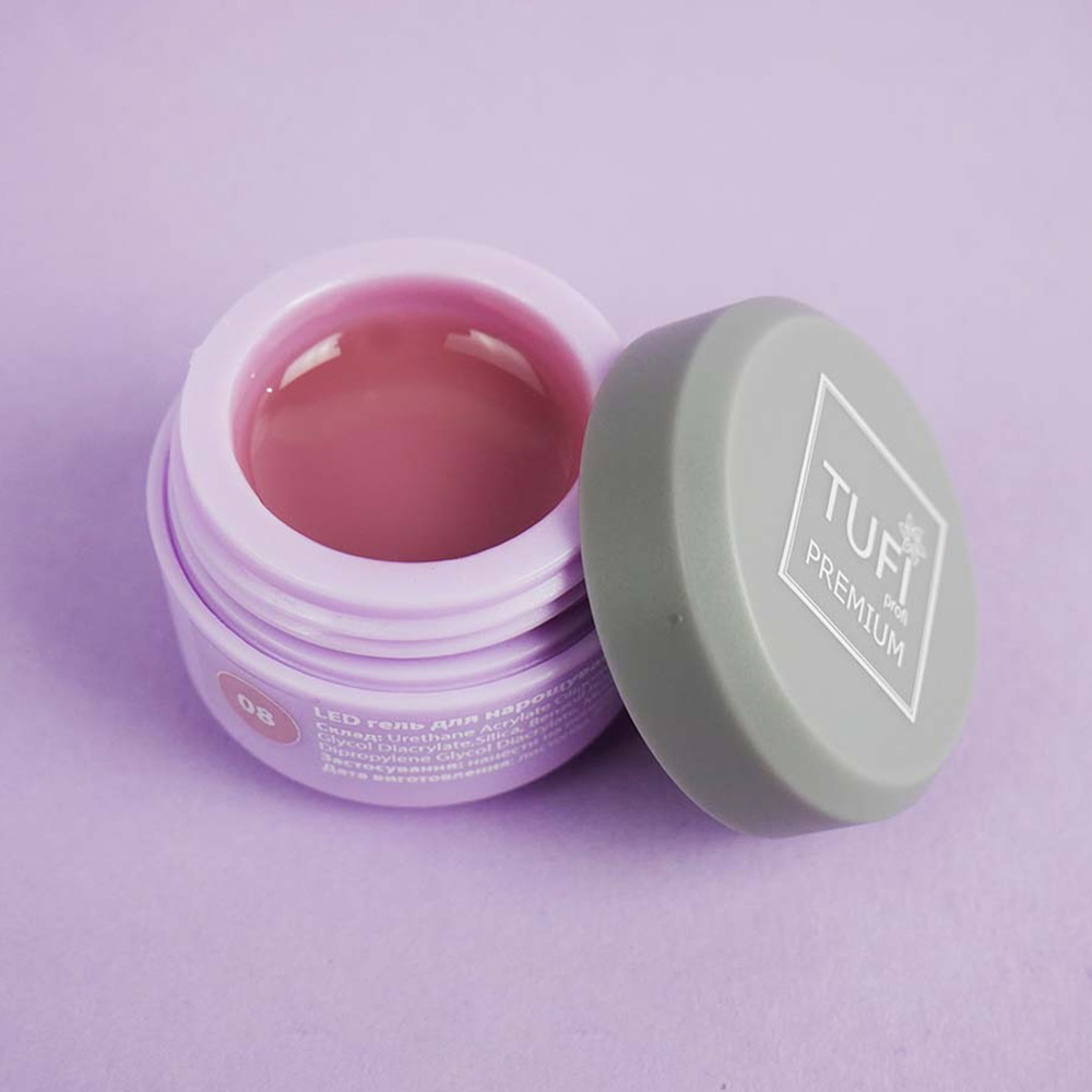 Гель для наращивания TUFI profi LED GEL 08 Watermelon 5 г (0105843)