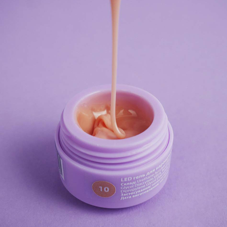 Гель для нарощування TUFI profi LED GEL 10 Apricot 5 г (0105849)