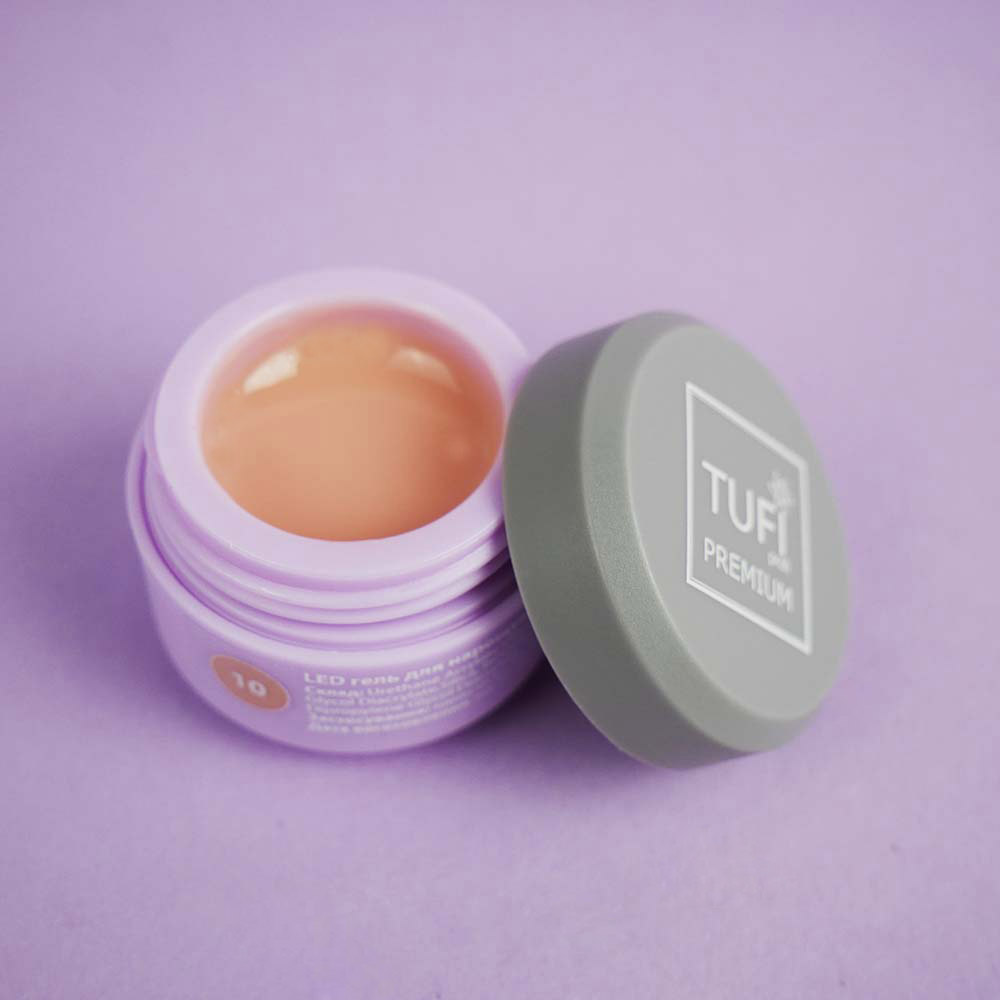 Гель для нарощування TUFI profi LED GEL 10 Apricot 5 г (0105849)